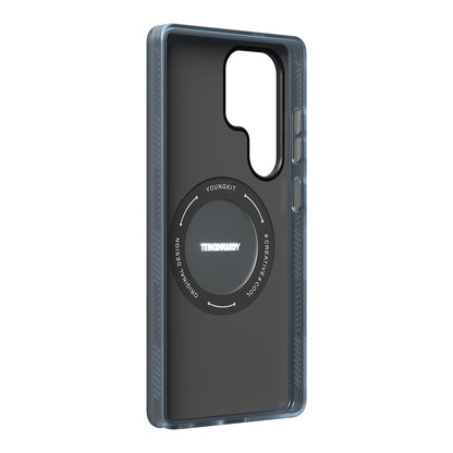 Galaxy S25 Ultra Kılıf M-safe Şarj Özellikli Youngkit 360° Standlı Technology Serisi Kapak