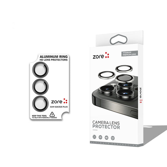 Galaxy S26 Plus Zore CL-12 Premium Safir Parmak İzi Bırakmayan Anti-Reflective Kamera Lens Koruyucu