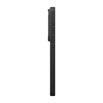 Galaxy S26 Ultra Kılıf M-safe Şarj Özellikli 600D Aramid Fiber Pitaka Ultra-Slim Classic Serisi Black-Grey Twill Kapak