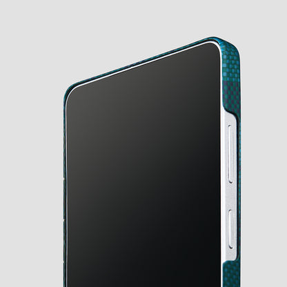 Galaxy S26 Ultra Kılıf M-safe Şarj Özellikli Aramid Fiber Pitaka Flora in Grid Serisi Kapak