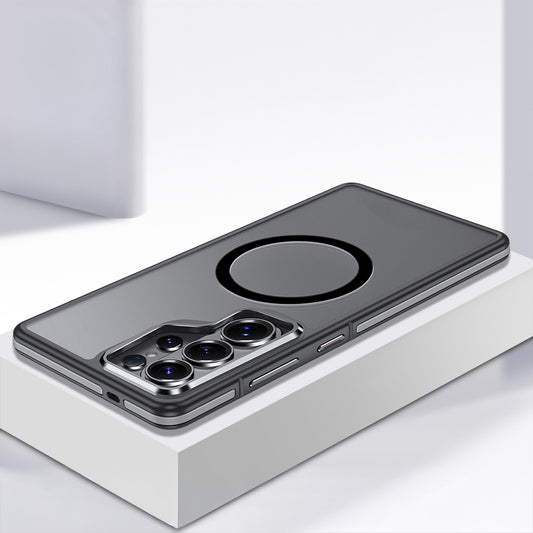 Galaxy S26 Ultra Kılıf M-safe Şarj Özellikli Mat Görünümlü Wlons Vevo Kapak