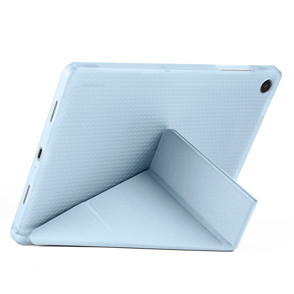 Galaxy Tab A11 Plus Kılıf Zore Tri Folding Kalem Bölmeli Standlı Kılıf