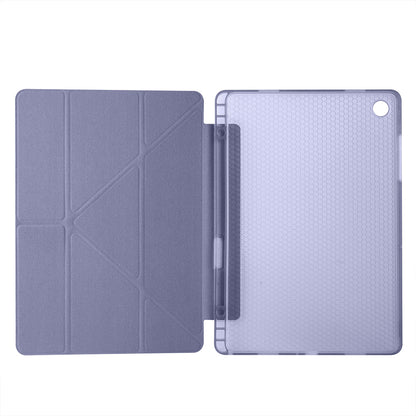 Galaxy Tab A11 Plus Kılıf Zore Tri Folding Kalem Bölmeli Standlı Kılıf