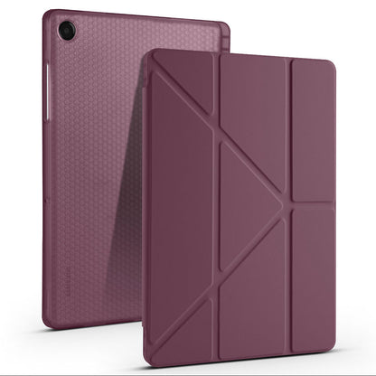 Galaxy Tab A11 Plus Kılıf Zore Tri Folding Kalem Bölmeli Standlı Kılıf