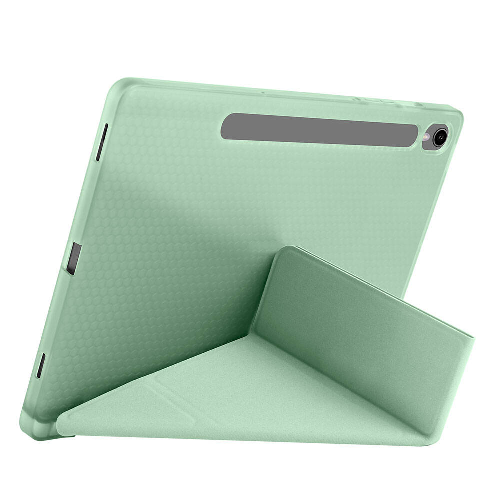 Galaxy Tab S10 FE Kılıf Zore Tri Folding Kalem Bölmeli Standlı Kılıf
