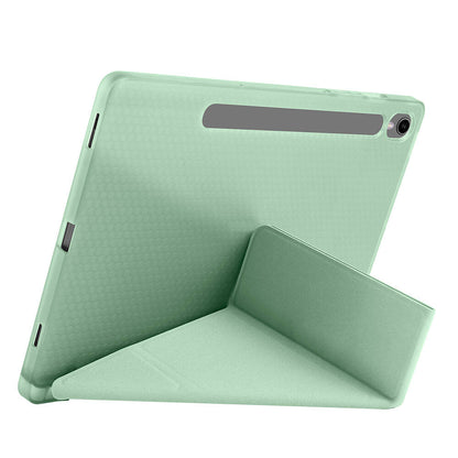 Galaxy Tab S10 FE Kılıf Zore Tri Folding Kalem Bölmeli Standlı Kılıf