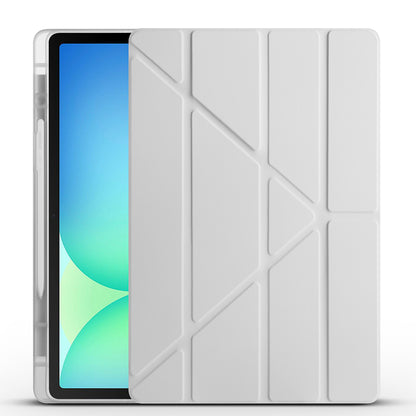 Galaxy Tab S10 FE Plus Kılıf Zore Tri Folding Kalem Bölmeli Standlı Kılıf