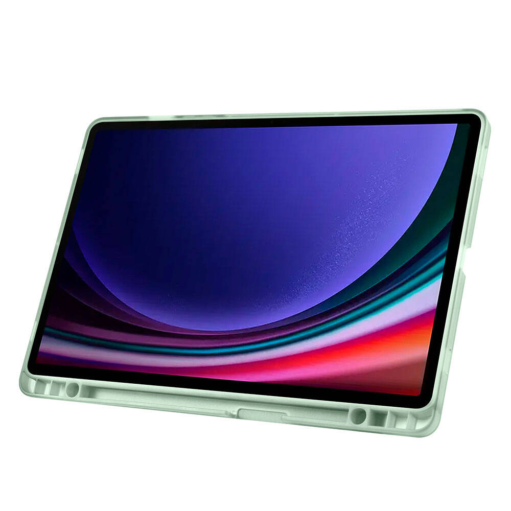 Galaxy Tab S10 Lite Kılıf Zore Tri Folding Kalem Bölmeli Standlı Kılıf