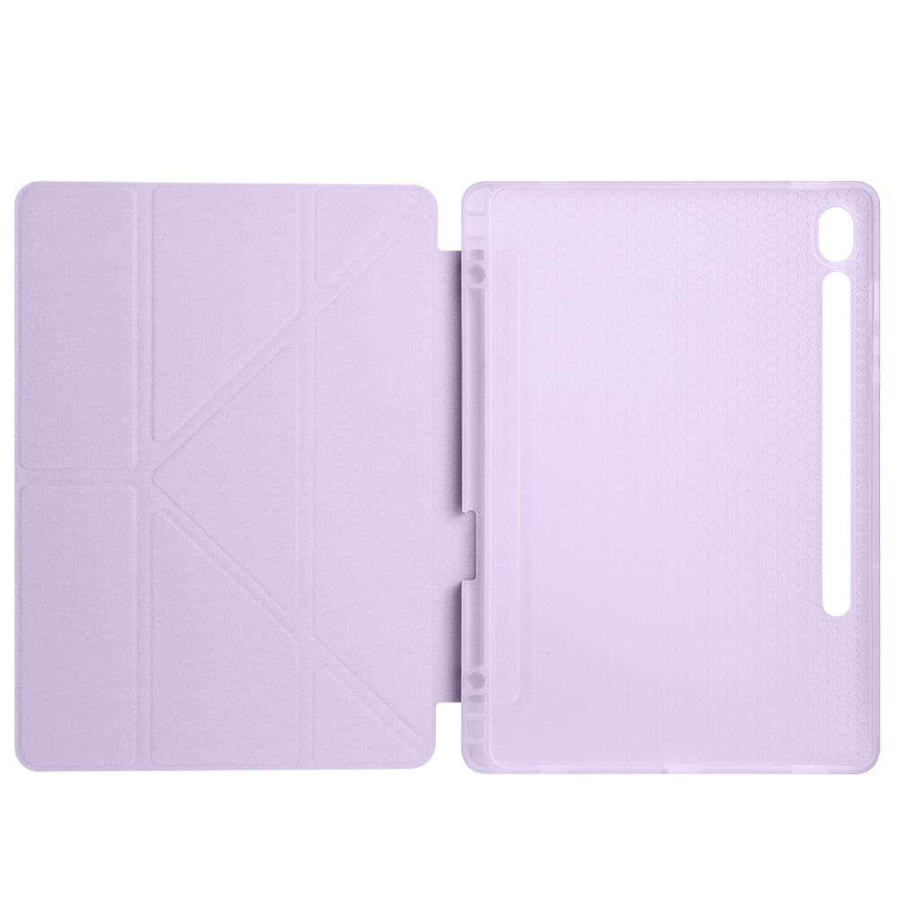 Galaxy Tab S10 Lite Kılıf Zore Tri Folding Kalem Bölmeli Standlı Kılıf