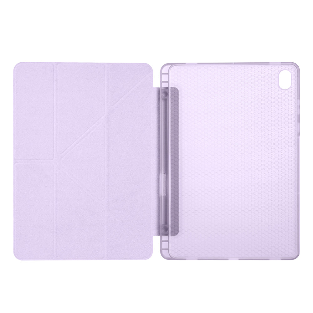 Galaxy Tab S11 Kılıf Zore Tri Folding Kalem Bölmeli Standlı Kılıf