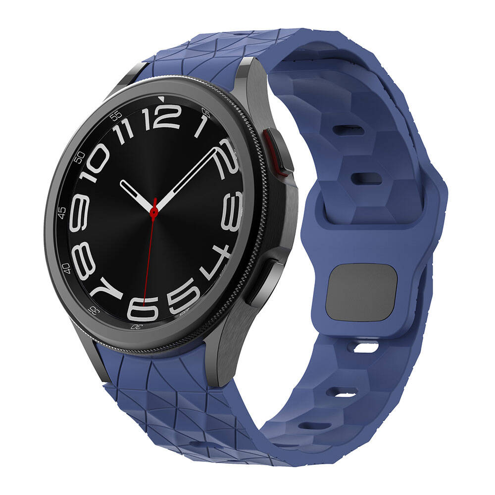Galaxy Watch 5 44mm Zore KRD-116 20mm Futbol Desenli Spor Tasarımlı Silikon Kordon