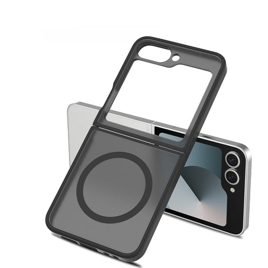 Galaxy Z Flip 7 FE Kılıf M-Safe Şarj Özellikli Kamera Korumalı Zore Lunex Kapak