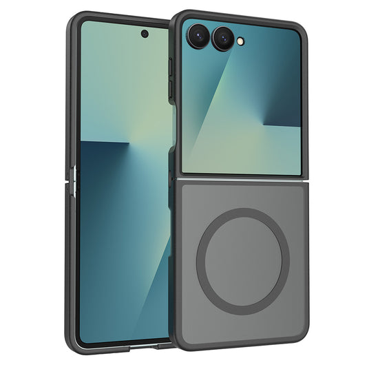 Galaxy Z Flip 7 Kılıf M-Safe Şarj Özellikli Kamera Korumalı Zore Lunex Kapak
