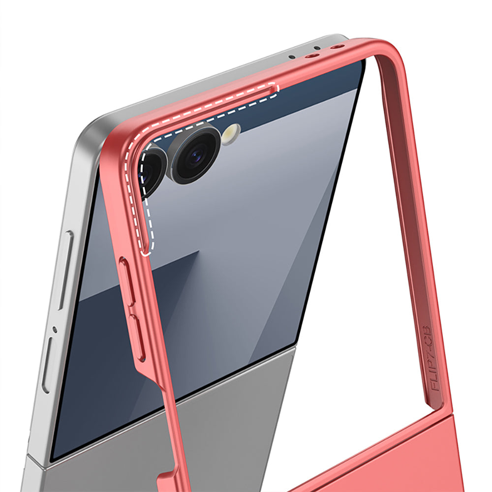 Galaxy Z Flip 7 Kılıf Wireless Şarj Özellikli Zore Kıpta M-safe Kapak
