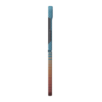Galaxy Z Flip 8 Kılıf M-safe Şarj Özellikli Aramid Karbon Fiber Pitaka Sunset 2.0 California Dream Serisi Kapak