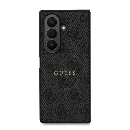 Galaxy Z Fold 7 Kılıf Guess Orjinal Lisanslı M-safe Şarj Özellikli 4G Desen Yazı Logolu Kapak