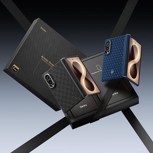 Galaxy Z Fold 8 Benks ArmorAir ArmorGrid Grand Combo Üçlü Aksesuar Seti (Ön Arka Kevlar Karbon Kapak + Ekran Koruyucu)