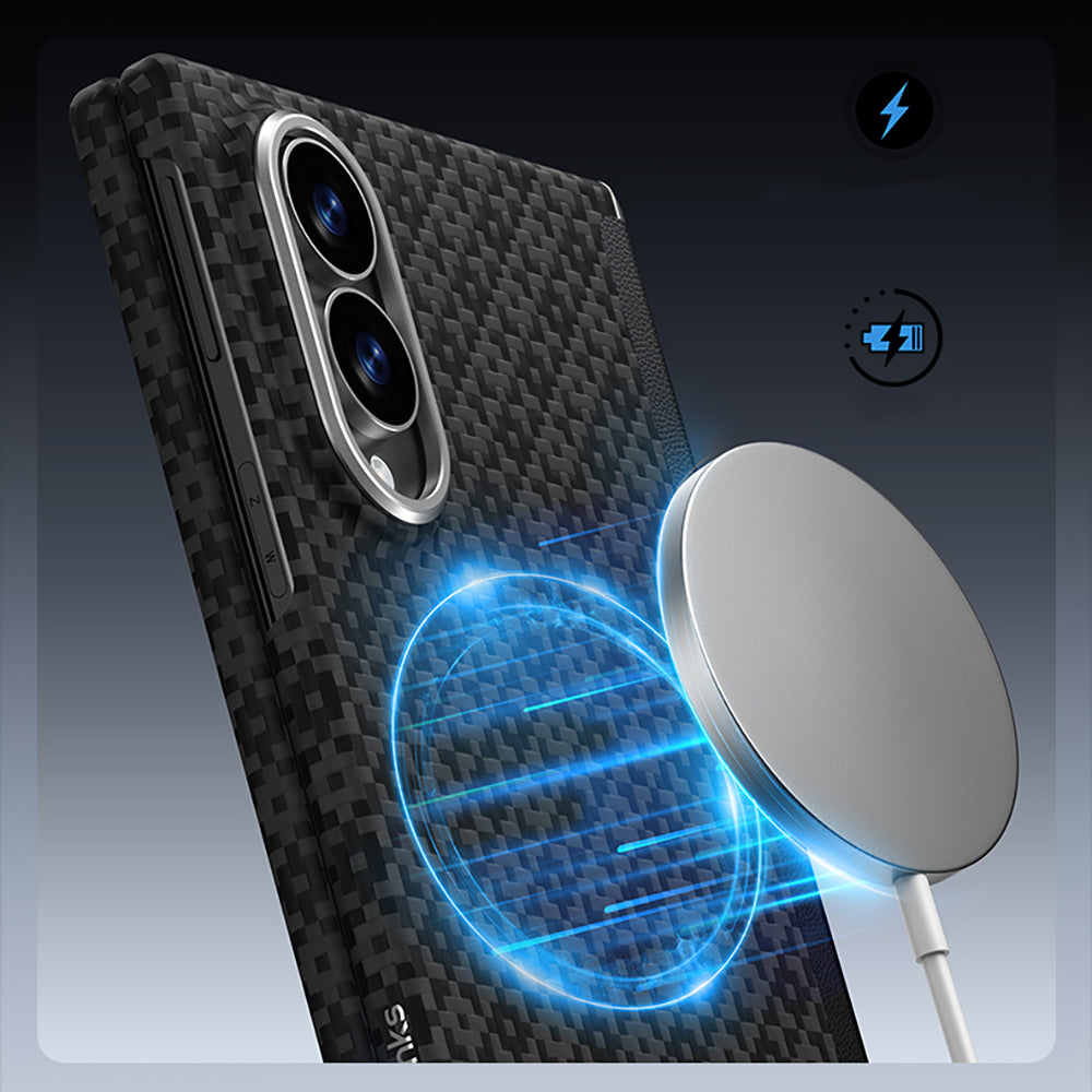 Galaxy Z Fold 8 Benks ArmorAir ArmorGrid Grand Combo Üçlü Aksesuar Seti (Ön Arka Kevlar Karbon Kapak + Ekran Koruyucu)