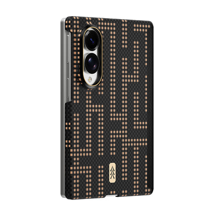 Galaxy Z Fold 8 Kılıf M-safe Şarj Özellikli Raptic Aramid SkinPro Serisi Karbon Kapak