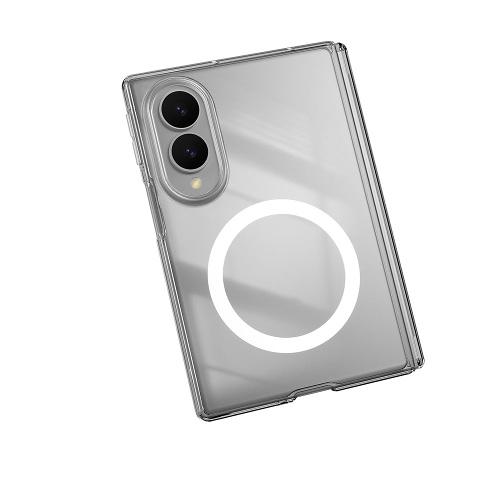 Galaxy Z Fold 8 Kılıf M-safe Şarj Özellikli Transparan Sert PC Wlons Pita Kapak