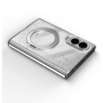 Galaxy Z Fold 8 Kılıf M-safe Şarj Özellikli Transparan Sert PC Wlons Pita Standlı Kapak