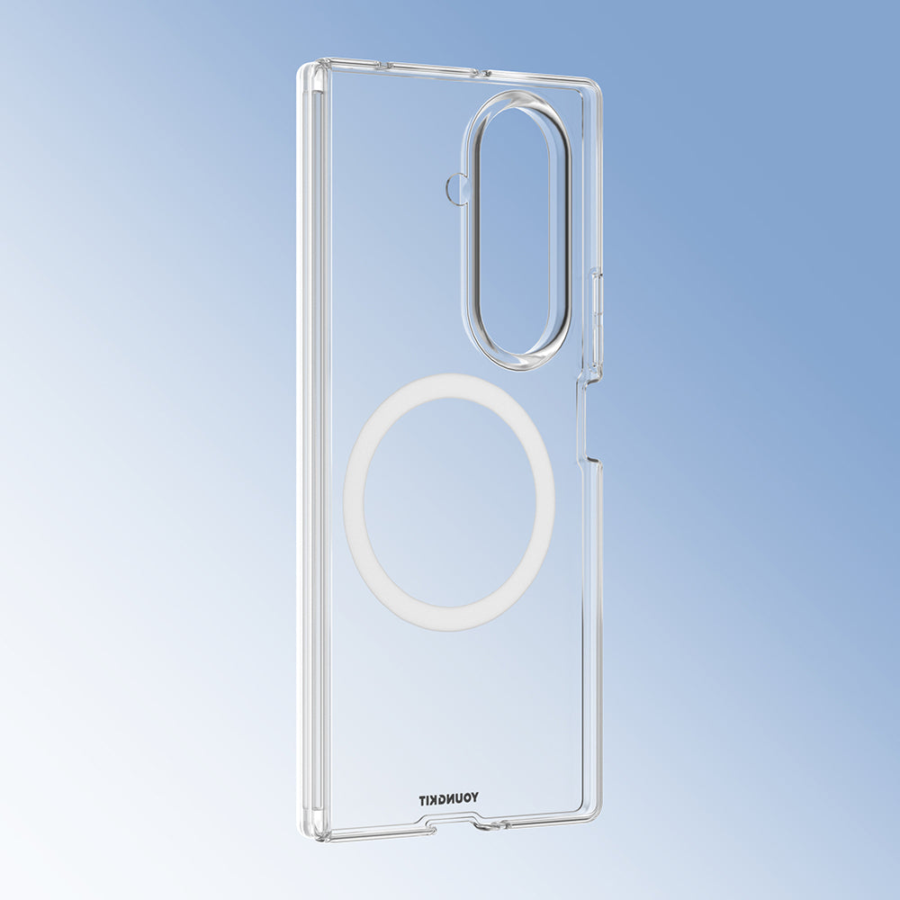 Galaxy Z Fold 8 Kılıf M-safe Şarj Özellikli Youngkit Clear Serisi Kapak
