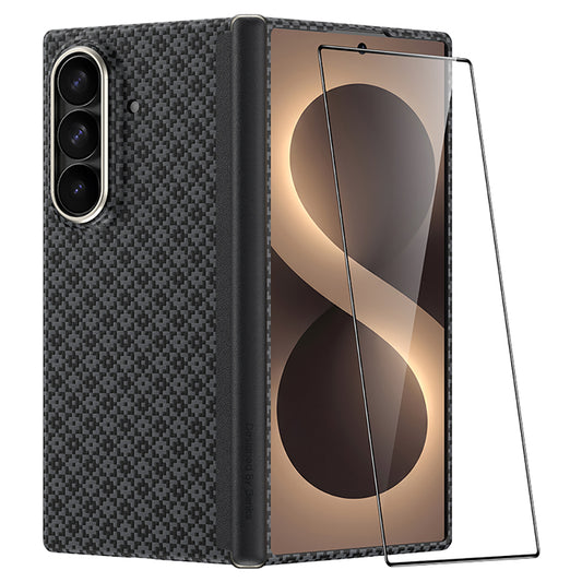 Galaxy Z Fold 8 Ultra Benks ArmorAir ArmorGrid Grand Combo Üçlü Aksesuar Seti (Ön Arka Kevlar Karbon Kapak + Ekran Koruyucu)