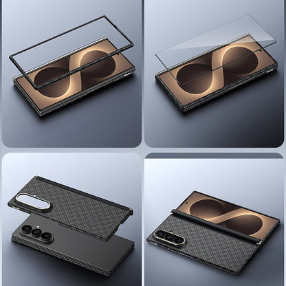 Galaxy Z Fold 8 Ultra Benks ArmorAir ArmorGrid Grand Combo Üçlü Aksesuar Seti (Ön Arka Kevlar Karbon Kapak + Ekran Koruyucu)