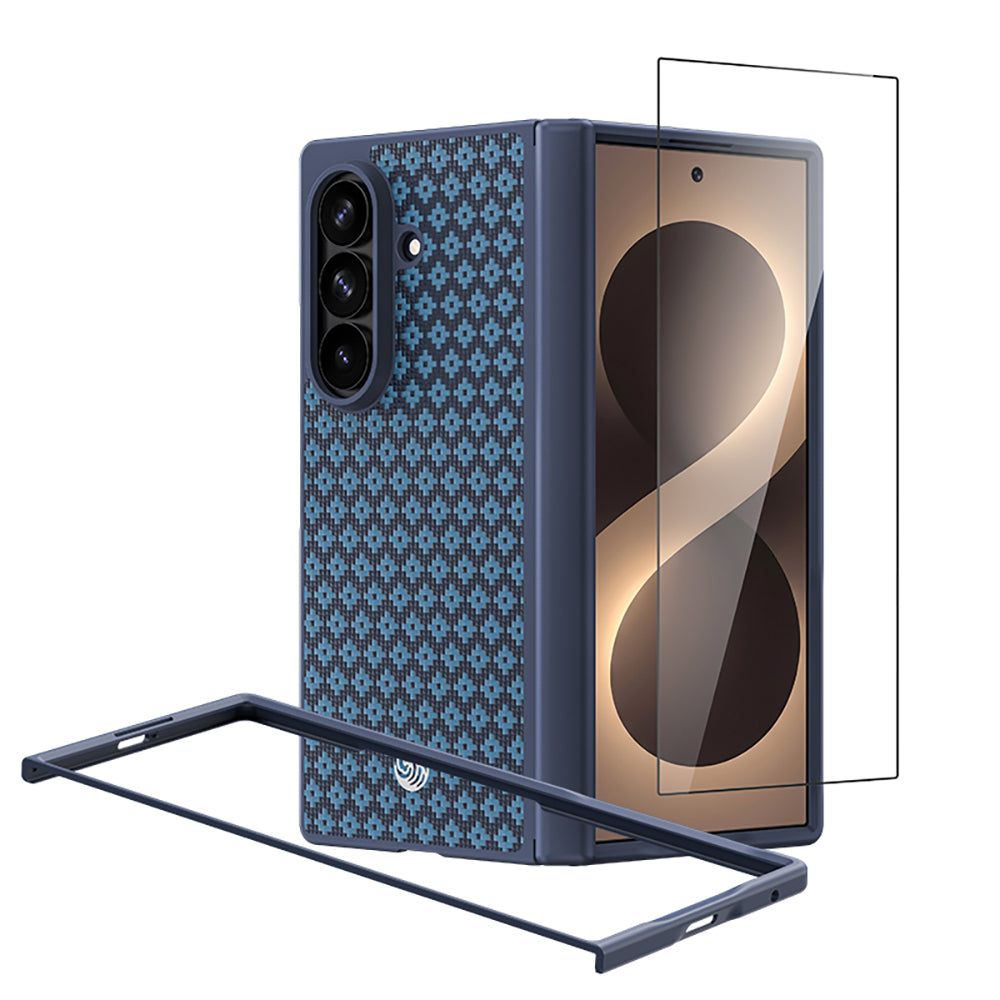 Galaxy Z Fold 8 Ultra Benks ArmorPro ArmorGrid Grand Combo Üçlü Aksesuar Seti (Ön Arka Kevlar Karbon Kapak + Ekran Koruyucu)