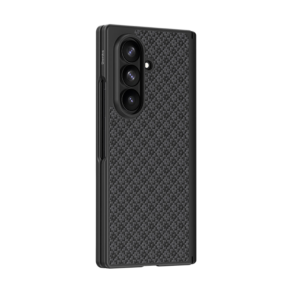 Galaxy Z Fold 8 Ultra Benks ArmorPro ArmorGrid Grand Combo Üçlü Aksesuar Seti (Ön Arka Kevlar Karbon Kapak + Ekran Koruyucu)