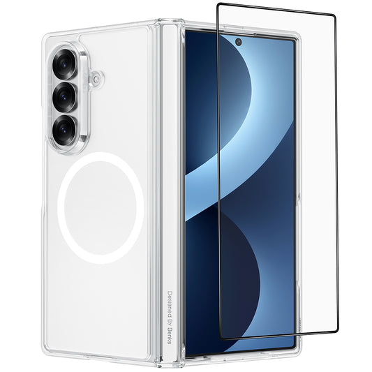 Galaxy Z Fold 8 Ultra Benks Crystal Grand Combo Üçlü Aksesuar Seti (Ön Arka Şeffaf Kapak + Ekran Koruyucu)