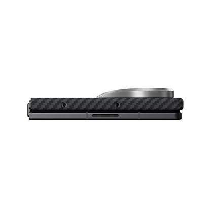 Galaxy Z Fold 8 Ultra Kılıf M-safe Şarj Özellikli 600D Aramid Karbon Fiber Pitaka Edge Serisi Black-Grey Twill Kapak