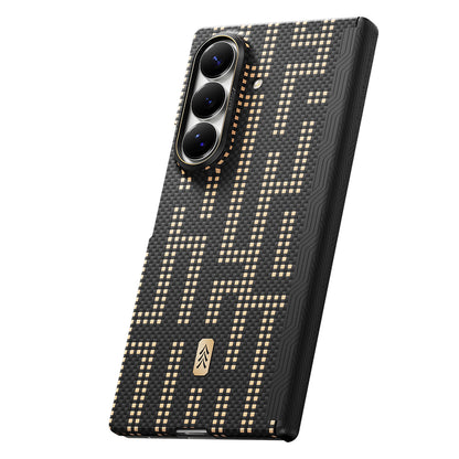 Galaxy Z Fold 8 Ultra Kılıf M-safe Şarj Özellikli Raptic Aramid SkinPro Serisi Karbon Kapak