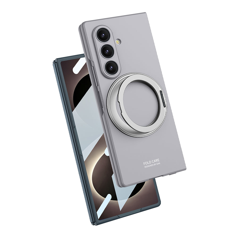 Galaxy Z Fold 8 Ultra Kılıf M-safe Şarj Özellikli Zore Kıpta Yüzüklü Kamera Korumalı Kapak
