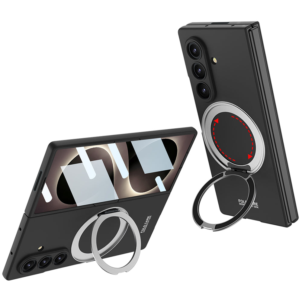 Galaxy Z Fold 8 Ultra Kılıf M-safe Şarj Özellikli Zore Kıpta Yüzüklü Kamera Korumalı Kapak