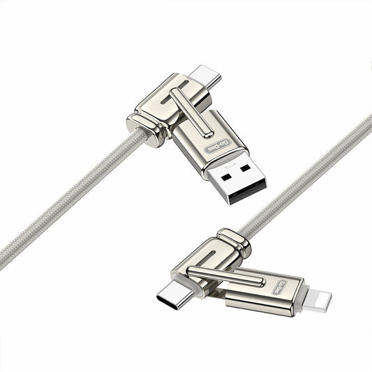 Go Des GD-UC832 4in1 PD Çoklu USB-A + Type-C to Type-C + Lightning Şarj ve Data Kablosu