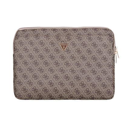 Guess Orjinal Lisanslı 4G Desenli Üçgen Logolu 14 inç Laptop Çantası