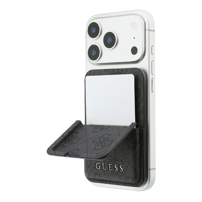 Guess Orjinal Lisanslı 4G Desenli Yazı Logolu Pop-up Magnetik Standlı PU Kartlık