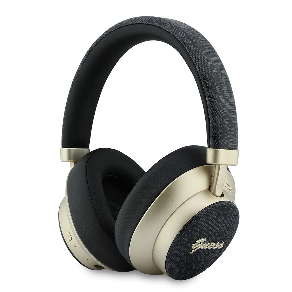 Guess Orjinal Lisanslı ENC PU 4G Desenli Metal Logolu Kulak Üstü Bluetooth Kulaklık v5.4
