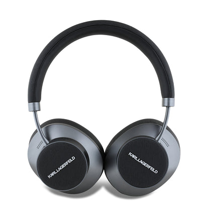 Karl Lagerfeld Orjinal Lisanslı ANC/ENC Özellikli KL Yazı Logolu Saffiano Serisi Kulak Üstü Bluetooth Kulaklık v5.3