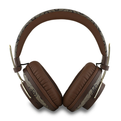 Guess Orjinal Lisanslı PU 4G Desenli Büyük Metal Logolu Kulak Üstü Bluetooth Kulaklık