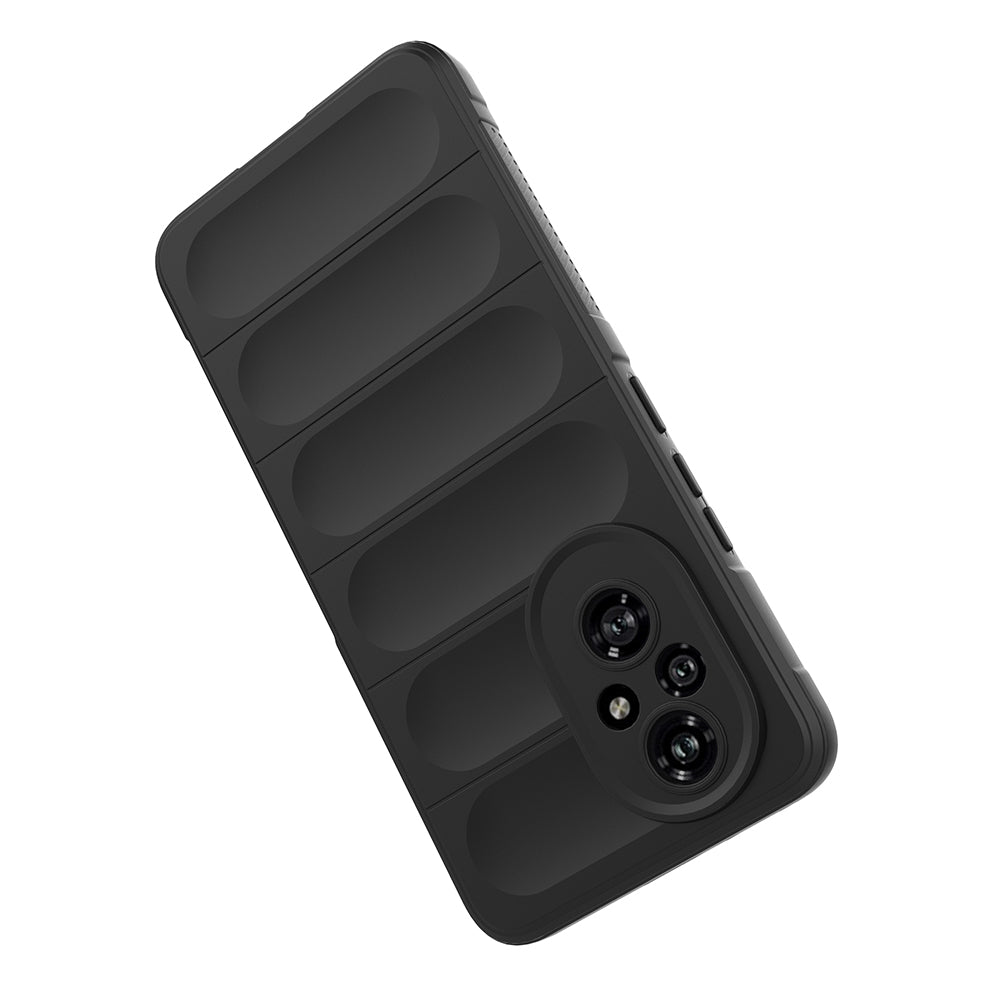 Honor 200 Pro Kılıf Esnek TPU Oyuklu Arka Yüzey Tasarımlı Zore Etnik Silikon Kapak