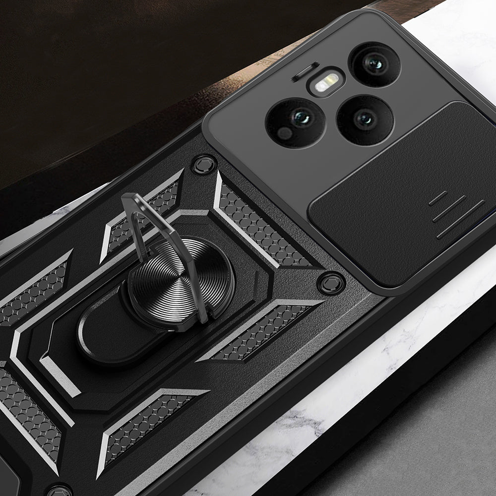 Honor 400 Pro Kılıf Magnetik Standlı Kamera Korumalı Zore Sürgülü Vega Kapak