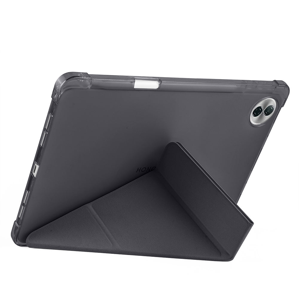 Honor Pad 10 12.1 Kılıf Zore Tri Folding Kalem Bölmeli Standlı Kılıf