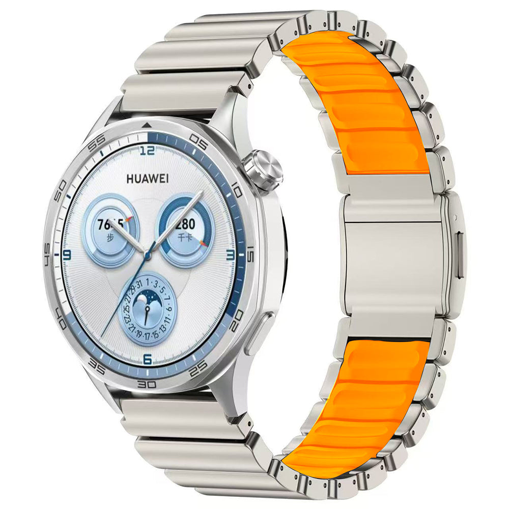 Huawei GT4 46mm Zore KRD-151 22mm Metal Silikon Kordon
