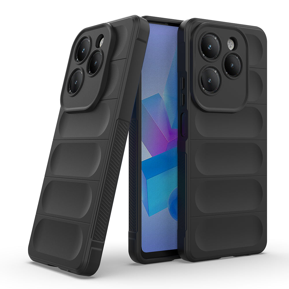 İnfinix Hot 40 Pro Kılıf Esnek TPU Oyuklu Arka Yüzey Tasarımlı Zore Etnik Silikon Kapak