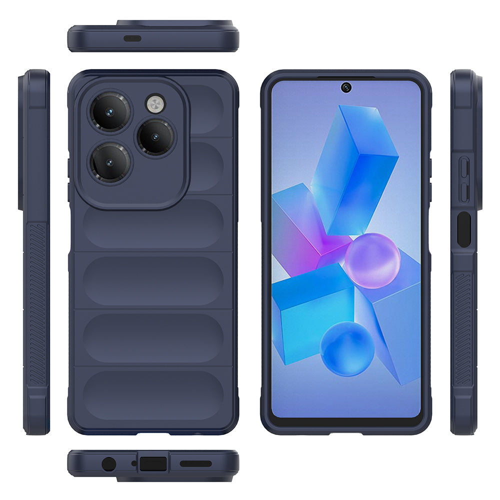 İnfinix Hot 40 Pro Kılıf Esnek TPU Oyuklu Arka Yüzey Tasarımlı Zore Etnik Silikon Kapak