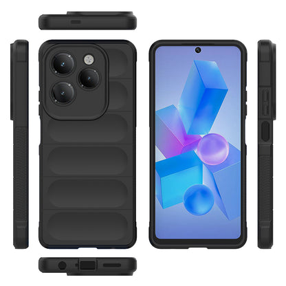 İnfinix Hot 40 Pro Kılıf Esnek TPU Oyuklu Arka Yüzey Tasarımlı Zore Etnik Silikon Kapak