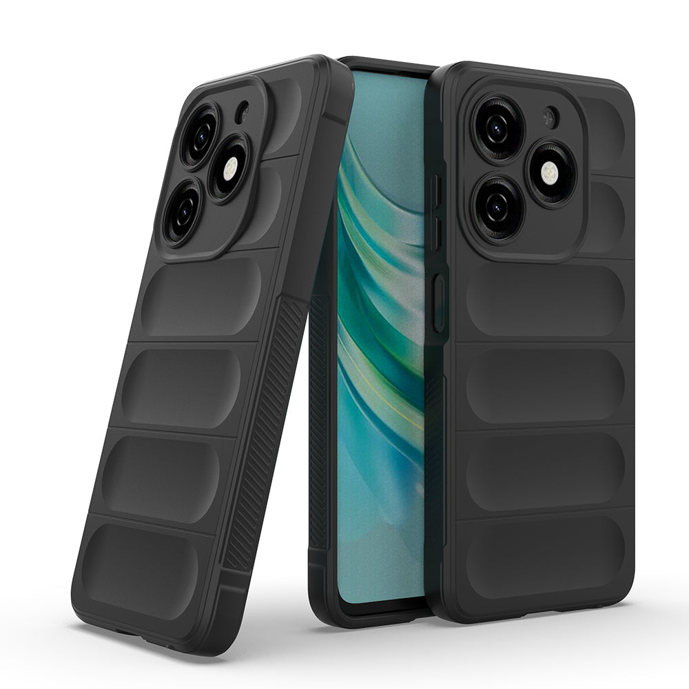 İnfinix Hot 40i Kılıf Esnek TPU Oyuklu Arka Yüzey Tasarımlı Zore Etnik Silikon Kapak