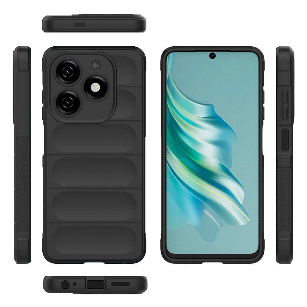 İnfinix Hot 40i Kılıf Esnek TPU Oyuklu Arka Yüzey Tasarımlı Zore Etnik Silikon Kapak